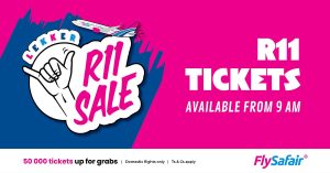 FlySafair’s R11 Ticket Sales Are Back – Snag These Unbelievable Flight Deals Now!